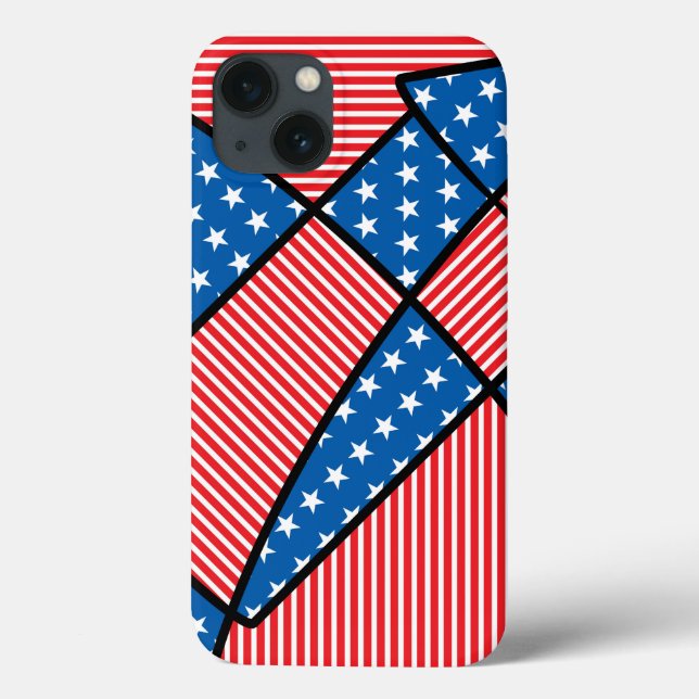 Coques Case-Mate iPhone Feu d'artifice patriotique américain (Verso)
