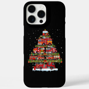Coque iPhone 16 Pro Max Feu de camion feux Pompier Camion d'incendie Noël