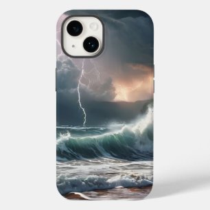 Coque Case-Mate iPhone Feu de foudre Waves Beach Paysage