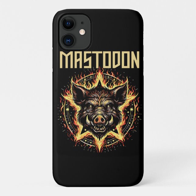 Coques Case-Mate iPhone Feu de sanglier Mastodonte (Dos)