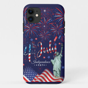 Case-Mate iPhone Case Feu D'Oeuvre Le 4 Juillet Avec La Statue De Libert