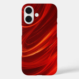 Coque Pour iPhone 16 Feu rouge flamme Abstraite Boîtier de téléphone d'