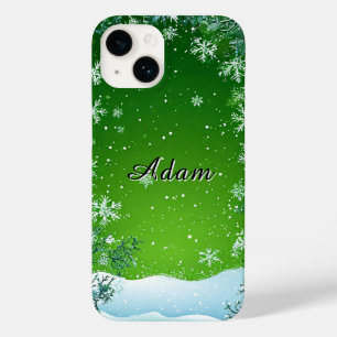 Coque Case-Mate iPhone Feuillage hivernal entourant la scène