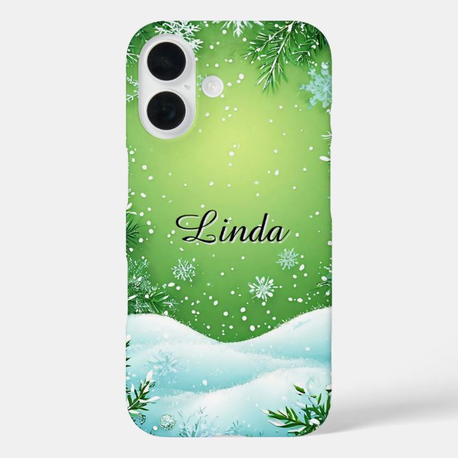 Coques Case-Mate iPhone Feuillage hivernal entourant la scène (Verso)