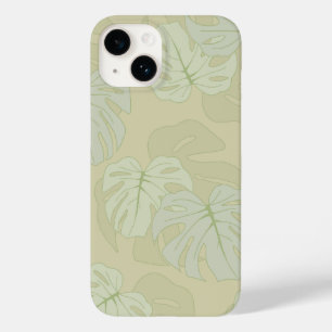 Coque Case-Mate iPhone Feuillage Monstera en vert tendre
