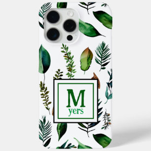Coque Case-Mate iPhone Feuillage vert Nature botanique Personnalisée