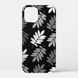 Case-Mate iPhone Case Feuille aînée Lg motif Noir Blanc Gris