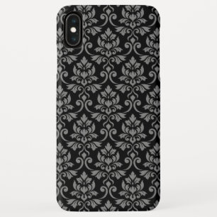 Case-Mate iPhone Case Feuille Damask Gris sur noir