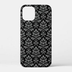 Case-Mate iPhone Case Feuille Damask Gris sur noir