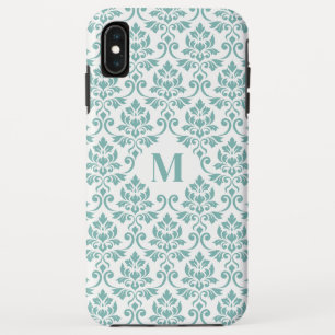 Case-Mate iPhone Case Feuille Damask Motif Turquoise (personnalisé)