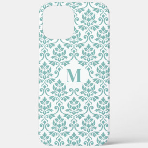 Case-Mate iPhone Case Feuille Damask Motif Turquoise (personnalisé)