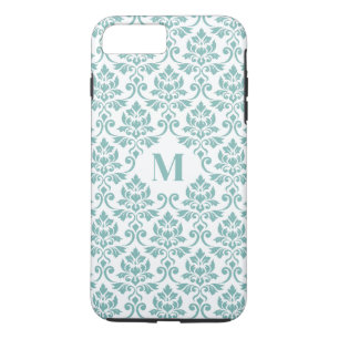 Case-Mate iPhone Case Feuille Damask Motif Turquoise (personnalisé)