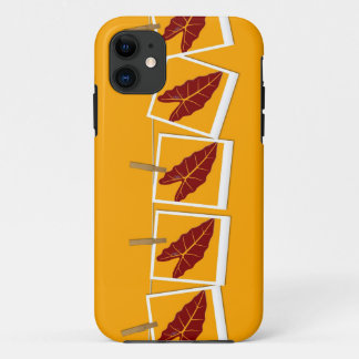 Coque iPhone 11 Feuille d'art 18