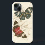 iPhone 13 Coque Feuille de sépia avec les papillons colorés<br><div class="desc">Les ailes de ces papillons colorés se tiennent merveilleusement contre les tons de sépia du feuille tiré par la main dans ce morceau. La beauté captivante de cette copie semblerait extraordinaire dans votre maison. Achetez une copie aujourd'hui !</div>