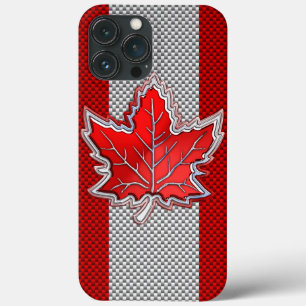 Coque Case-Mate iPhone Feuille d'érable de chrome canadienne sur les styl