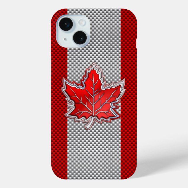 Coques Case-Mate iPhone Feuille d'érable de chrome canadienne sur les styl (Verso)