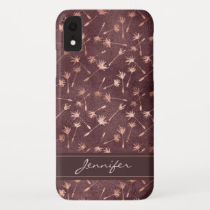 Case-Mate iPhone Case Feuille d'or rose - motif de Bourgogne - ajoutez