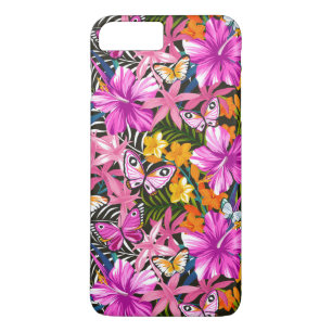 Coques Pour iPhone Feuille et fleurs tropicaux
