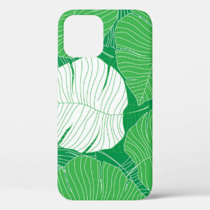 Case-Mate iPhone Case feuille tropicale Abstraite, peinture artistique.