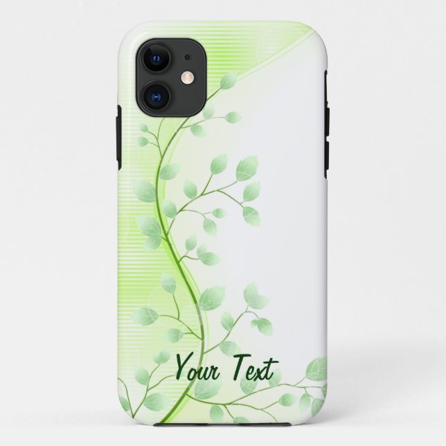 Coques Case-Mate iPhone Feuille vert - personnaliser (Dos)