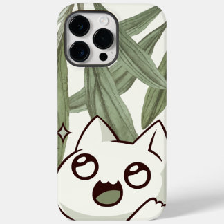 Coque Case-Mate iPhone Feuille verte avec chat | amoureux des animaux de 