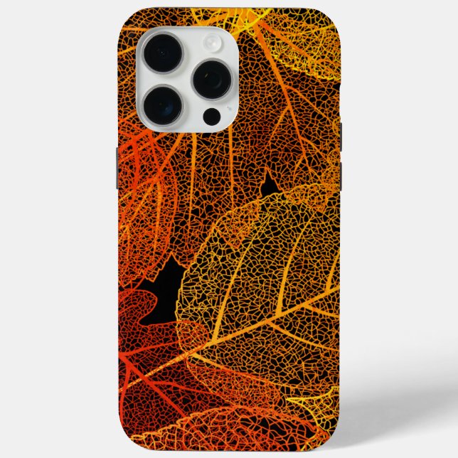 Coques Case-Mate iPhone Feuilles automne élégantes (Verso)