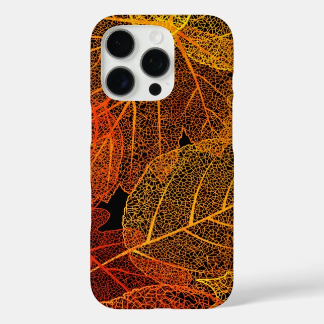 Coques Case-Mate iPhone Feuilles automne élégantes (Verso)