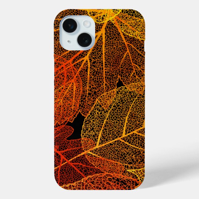 Coques Case-Mate iPhone Feuilles automne élégantes (Verso)