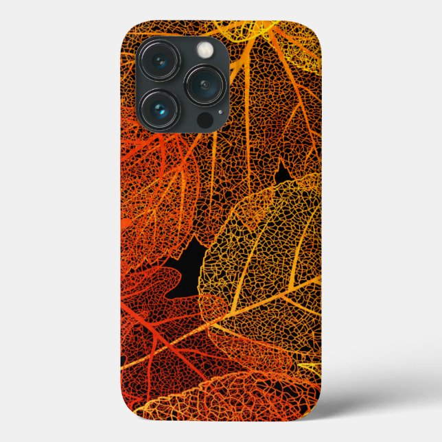 Coques Case-Mate iPhone Feuilles automne élégantes (Verso)