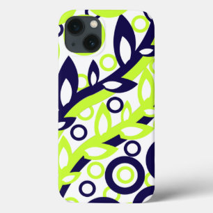 Case-Mate iPhone Case Feuilles Bleues Vertes