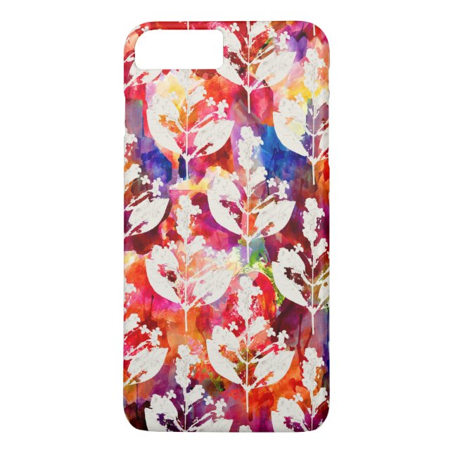 Coques Case-Mate iPhone Feuilles botaniques abstraites (Dos)