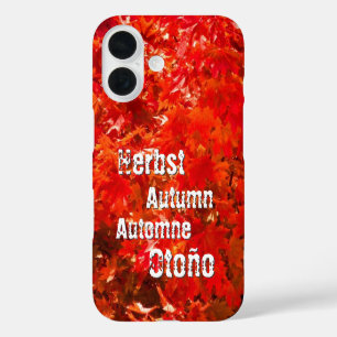 Coque Pour iPhone 16 Feuilles d'automne