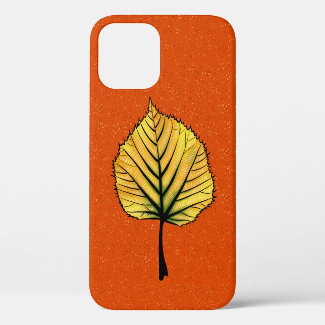Coques Case-Mate iPhone Feuilles d'automne Art Jaune Orange Couleurs (Verso)