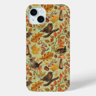 Coque Case-Mate iPhone Feuilles d'automne, baies, champignons et fleurs