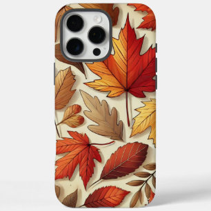 Coque iPhone 16 Pro Max feuilles d'automne classiques