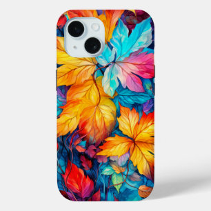 Coque Case-Mate iPhone Feuilles d'automne en chute colorée