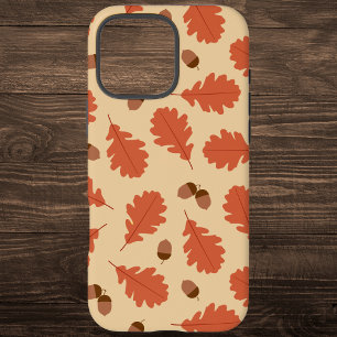 Coque iPhone 16 Pro Max Feuilles d'automne et Acorns Thanksgiving