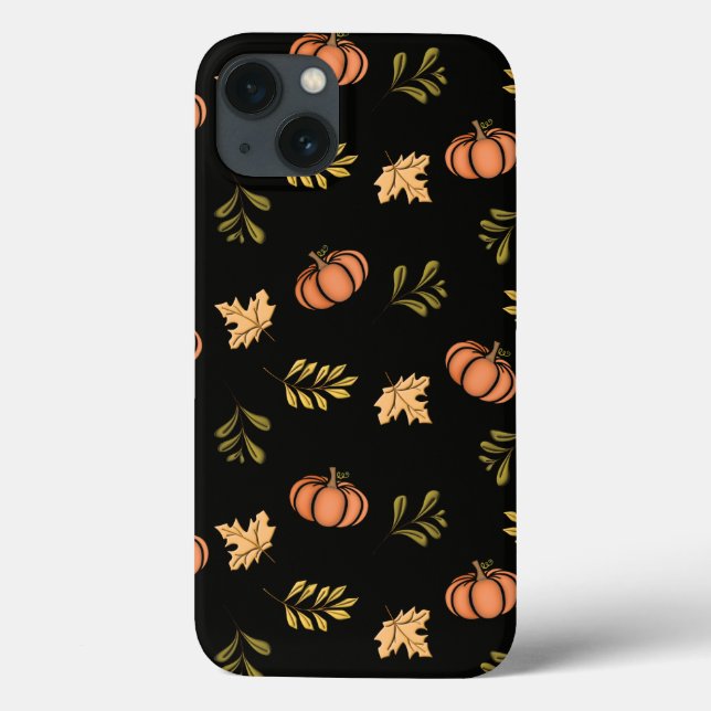 Coques Case-Mate iPhone Feuilles d'automne et cas téléphonique Citrouille (Verso)