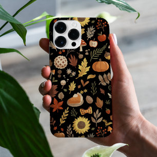 Coque Case-Mate iPhone Feuilles d'automne et citrouilles Thanksgiving