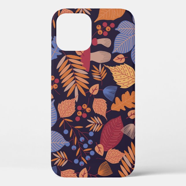 Coques Case-Mate iPhone Feuilles D'Automne, Illustration De Champignons Vi (Verso)