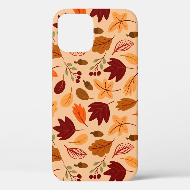 Coques Case-Mate iPhone Feuilles d'automne, motif simple et enfantin. (Verso)