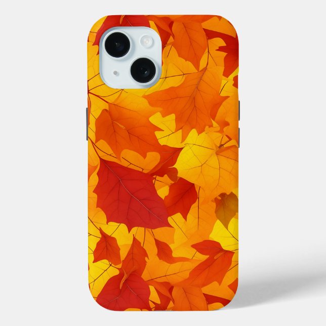 Coques Case-Mate iPhone Feuilles d'automne stylée (Verso)