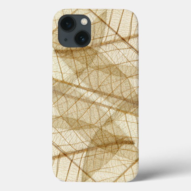 Coques Case-Mate iPhone Feuilles de dentelle de crème pâle rustique (Verso)