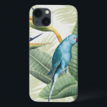 Coque Case-Mate iPhone Feuilles De Palme Avec Oiseau Bleu<br><div class="desc">Feuilles De Palmiers Avec Oiseau Bleu Artiste : Grace Popp</div>