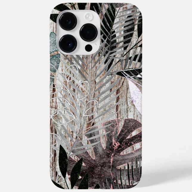 Coques Case-Mate iPhone Feuilles de palmier, arbre, tropical, Botanique (Verso)