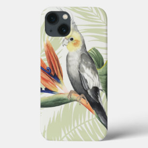 Etui iPhone Case-Mate Feuilles de palmiers à oiseaux noirs