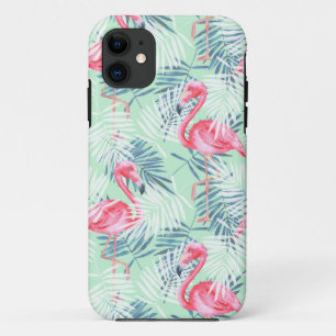 Case-Mate iPhone Case Feuilles de palmiers et flamants roses