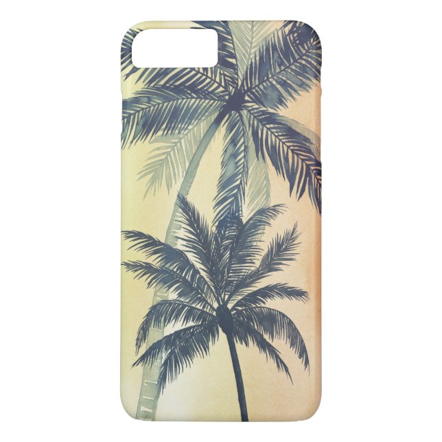 Coques Case-Mate iPhone Feuilles de palmiers tropicaux (Dos)