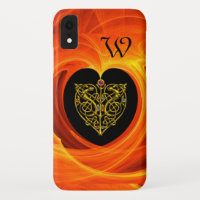 FEUILLES D'OR AVEC POIGNONS CELTIQUES, Jaune Orang