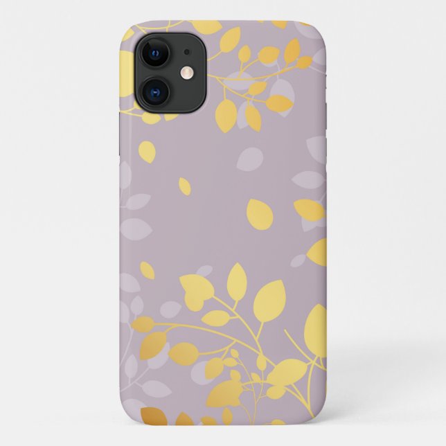 Coques Case-Mate iPhone Feuilles Dorées 9 (Dos)
